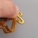 Set for decorating "butterflies", set of 5 pcs, color gold