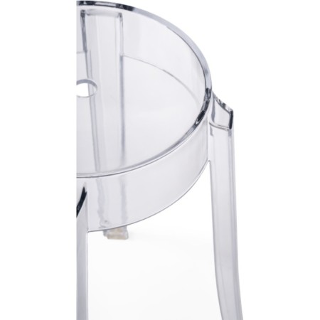 Stool Rainis Plastic/Transparent 39x39x46 cm-3