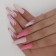 Follow nails "Pink mood", 12 pcs, with adhesive plates, ballerina shape, multi -colored