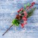 Decor "Winter Dreams" Berries Greens needles bump, 27 cm