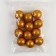 Figure for crafts and decor "Ball", set of 12 pcs., Size 1 pc. - 4 cm, gold color
