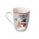 Porcelain shade mug "New Year. Snowman in a scarf ", 350 ml