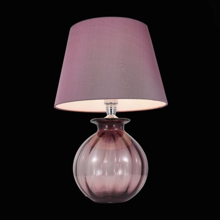 ST LUCE bedside lamp. SL968.604.01. Ampolla. 1x60 W, E27, 35x35x54 cm, chromium color, purple-1