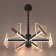Chandelier 1700/6 LED 60W 3000-6000K Black 47x47x57 cm Bayerlux