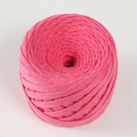 Knitted yarn "Ribbon" 85m/170 ± 5 g (bright pink)-1