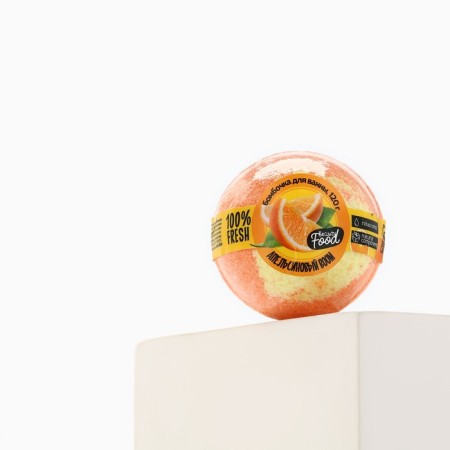 Bombing for a bath, 120 g, aroma of orange, Beauty Food-2