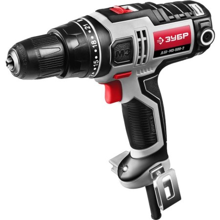 Drill screwdriver bison dsh-m3-500-2, 500 watts, 500-1800 rpm, 2 speeds, cord 5 m