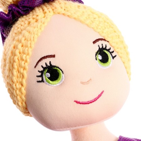 Soft doll "Ballerina Sofia in a purple dress", 40 cm-3