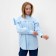 Women's blouse Minaku: Casual Collection Blue Color, Rr. 52