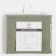 A set of pillowcases Ethel 50x70 cm - 2pcs, dark green, 100% cotton, stump
