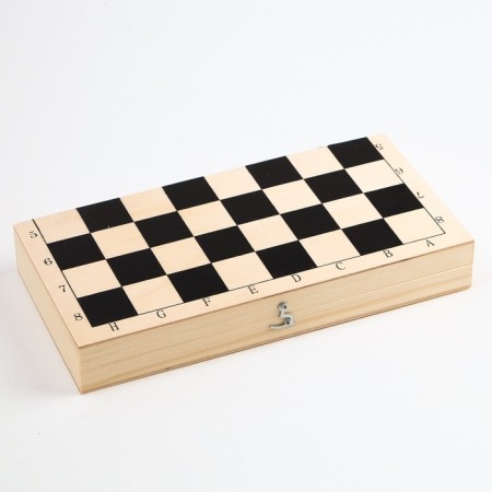 Chess "Pig", board wood 29 x 29 cm, Figures plastic, King H-7.2 cm, Pig H-4 cm-4