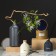 TKANO EDGE vase, 22 cm, gray color