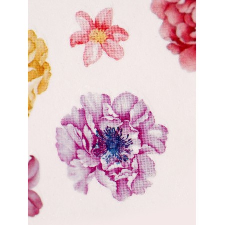 Slider-design for nails "Peonies", packing 6 pcs, multi-colored-5