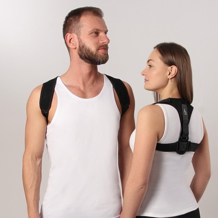 Massner-fixer for posture, Velcro, universal size, black color-3