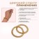 Hand massages, d = 5.5 × 0.8 cm, set - 2 pcs, golden color