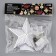 LED top for the Christmas tree “Silver Star” 16 cm, 10 LED, wire 2 meters, 220 V, glow of multi