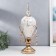 Interior metal souvenir, glass "Elegant Cup" Gold, Krakelyur 49x12.5x24 cm