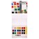 Watercolor paints, + 1 brush, in a plastic box, 18 colors