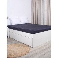 Glass sheet Mona Liza, size 180x200x25 cm, indigo color