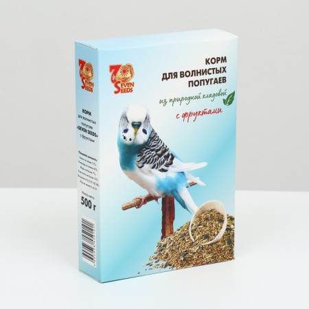 Seven Seeds food for wavy parrots, with fruits, 500 g-3