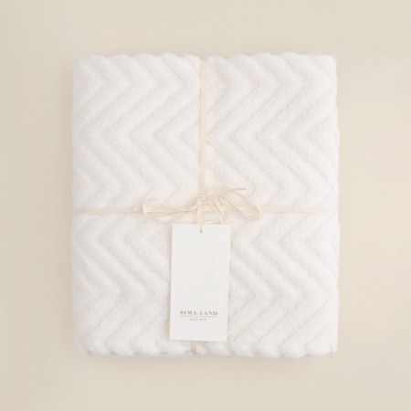 Trush Trick SL Home: Geometry "Blanc de Blanc" 67x140 cm, 83% cotton, 17% linen, 500 g/m2 1024309-6