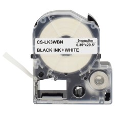 Картридж ленточный Cactus CS-LK3WBN черный для Epson LW300/LW400/LW700/LW600P/LW1000P/K400/   107408