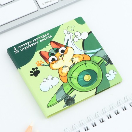 Set in the card "Fluffy Rr-Ryzar", 4x20 L stickers, tear-off block 30 liters-4