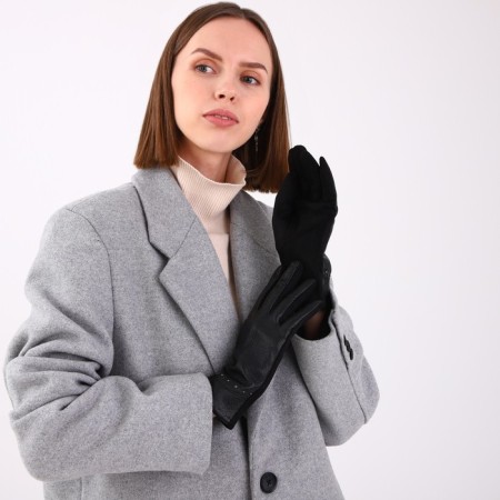 Gloves are female, dimensionless, without insulation, black color-3