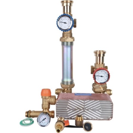 SDG-0038-282501 pumping group, heat exchanger 28 plates, without a pump, thermal insulation-2