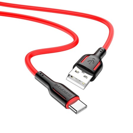 Cable Borofone BX63, Type -C - USB, 3 A, 1 m, tPE braid, black-2