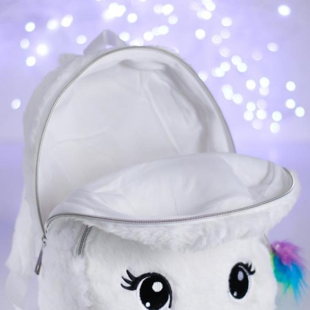 The backpack "Unicorn", the color is white-2