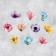 Set of stickers "Flowers", 5 x 5 cm