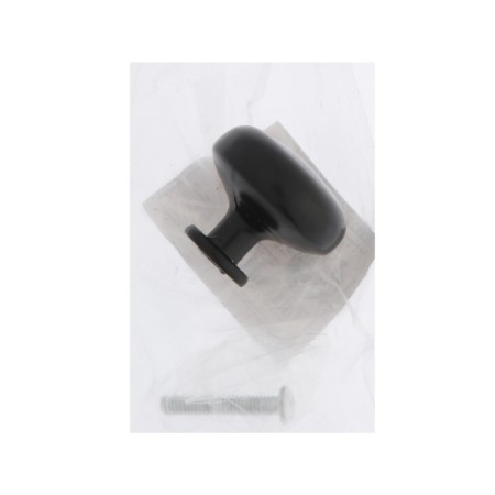Ручка кнопка ТУНДРА PK036BL, черная, 8 шт TMP-7