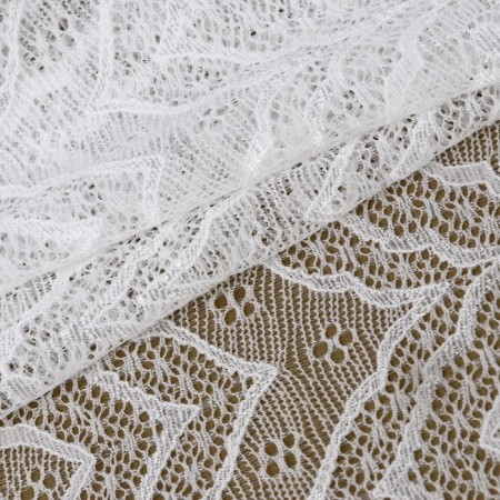Lace elastic fabric, 210 mm × 2.7 ± 0.5 m, white color-1