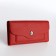 Women's wallet on magnet, red color