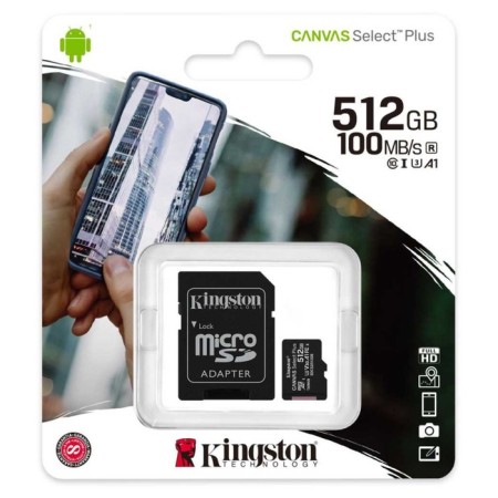 MicrosdxcC 512GB Kingston SDCS2/512GB Canvas Select Plus + Adapter-2