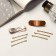 Invisibility for Herty hair (set 10 pcs) Leo, 5 cm, gold