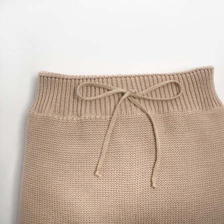 Knitted crumb set "Cute" growth 86-92 cm, beige color-5