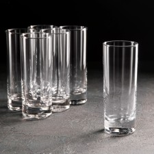 Set of high glass glasses Side, 215 ml, 6 pcs