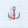 Triple hooks for Lucky John lure with colored drops, RFR color, No. 06, 10 pcs.