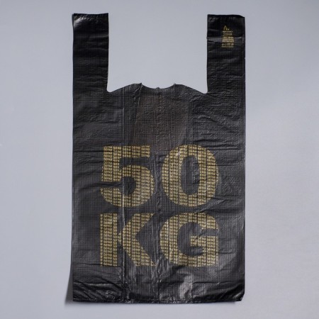Package "50 kg", polyethylene, T -shirt, 30 x 55 cm, 27 μm
