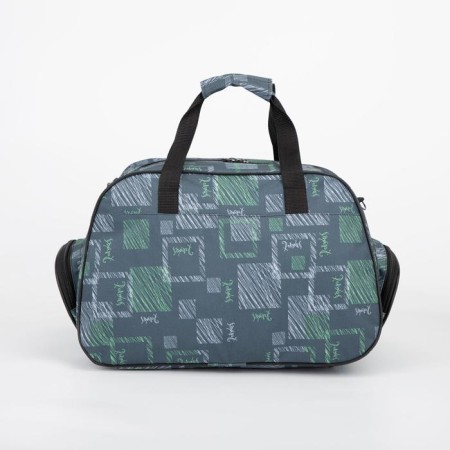 Road bag, lightning department, 2 outer pockets, long belt, gray color-1