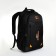 Young backpack from textiles with a zipper, 4 pockets, black/orange color