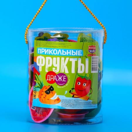 Drage "Cool fruits" with crispy filling Assorted, 12g.