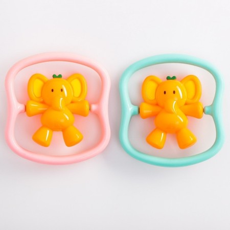 Rattle "elephant", size 14 cm, color mix-6