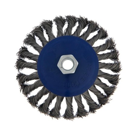 Metal brush for ushm tundra, twisted wire, "plate", M14, 125 mm-3