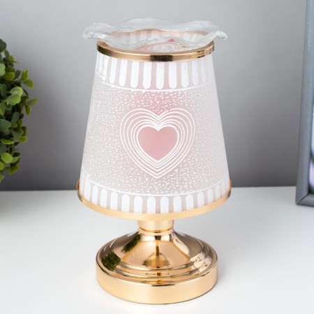 Aromarrier touchscap "Heart" G9 35W gold 13x13x20 cm Risalux