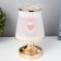 Aromarrier touchscap "Heart" G9 35W gold 13x13x20 cm Risalux