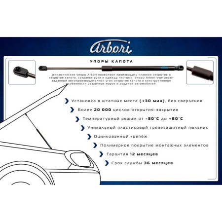 Copot stops for Great Wall Wingle 7, 2020-, set 2 pcs