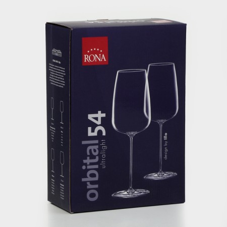 A set of glasses for orbital, 540 ml, crystal glass, 2 pcs-7